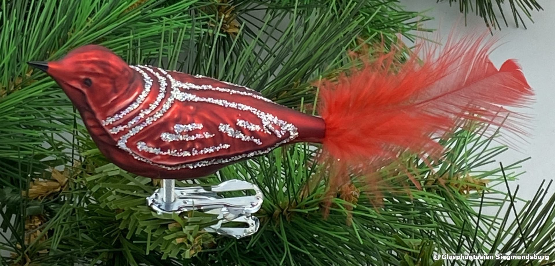 4er Set Glasvogel 13 cm Dunkelrot mit Silberglimmer Gruppe besteht aus 4 gleichen Vögeln 4er Set Glasvogel 13 cm Dunkelrot mit Silberglimmer Gruppe besteht aus 4 gleichen Vögeln