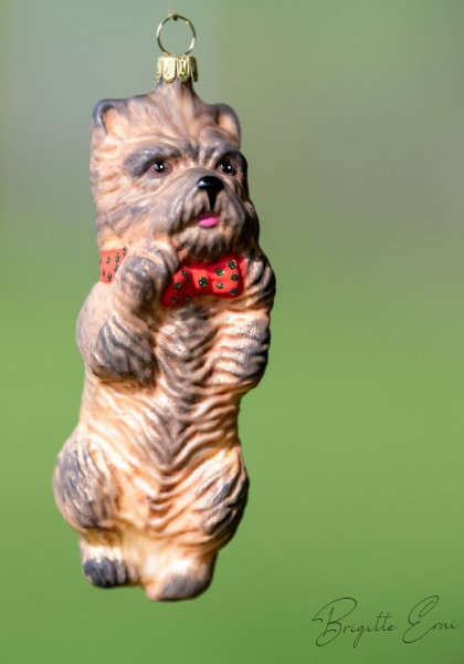 Christbaum-Dekoration Cairn Terrier Farbe: Braun ca. 10 cm hoch
